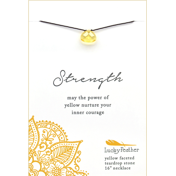 Color Power Necklace - YELLOW - 4 pk