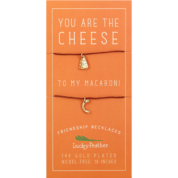 Friendship Necklace - Gold - CHEESE/MACARONI - 4 pk