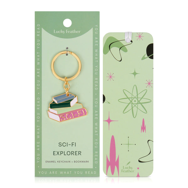 Book Lover Keychain  - Science Fiction