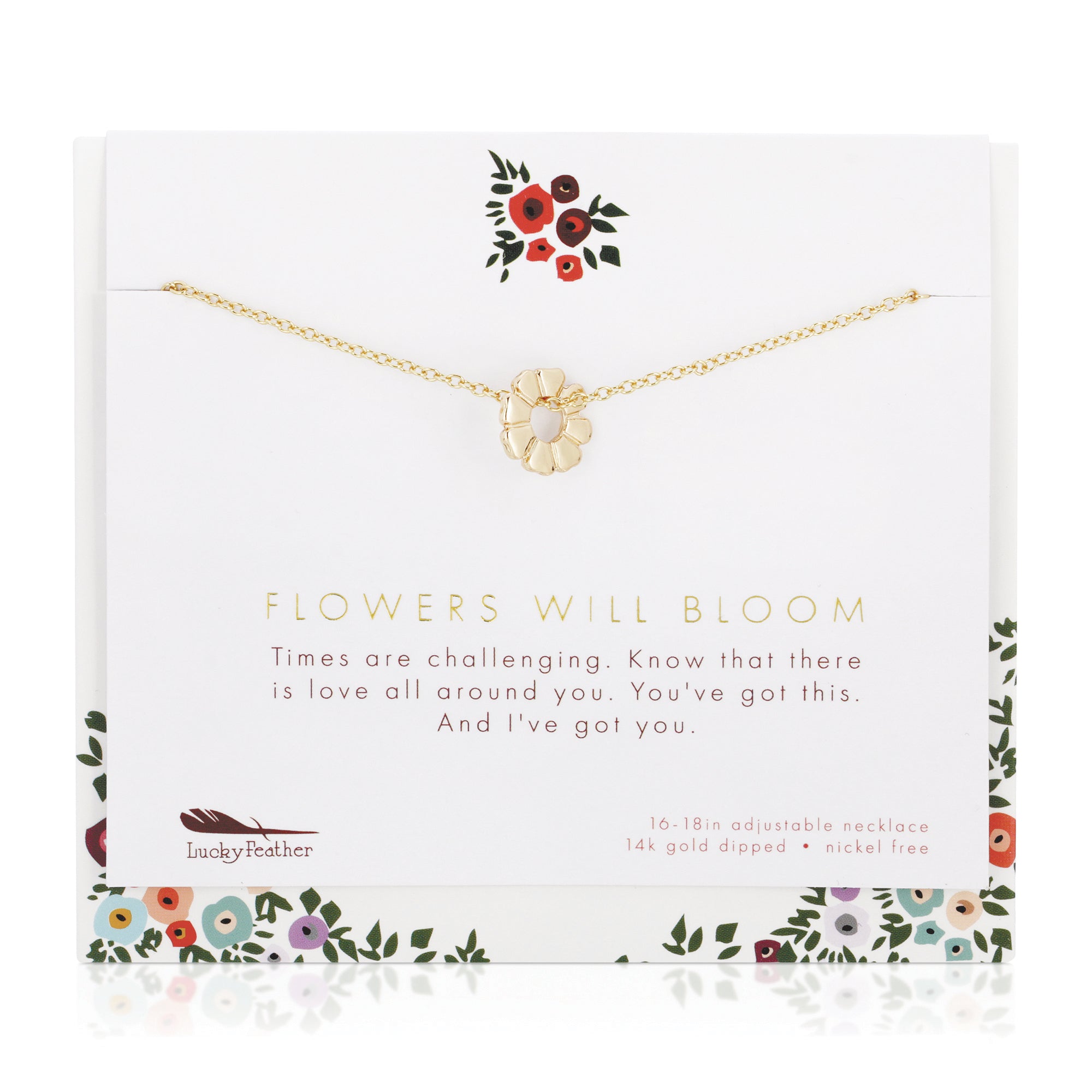 Golden Shimmer Bloom Necklace – GIVA Jewellery