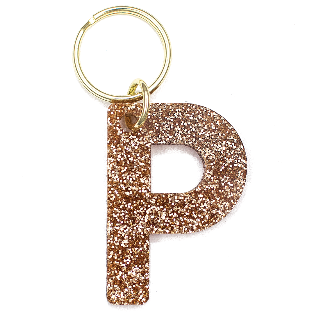 Letter 2025 p keychain