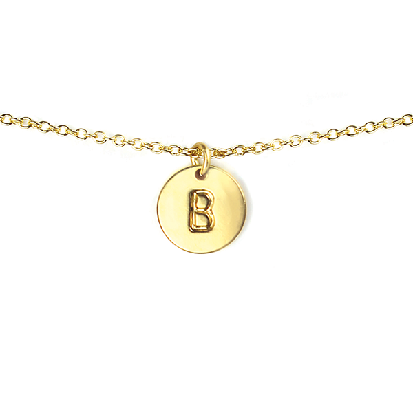 Large Capital Letter B Necklace Gold Initial Necklace - Etsy | Initial  necklace, Personalized monogram necklace, Initial necklace gold
