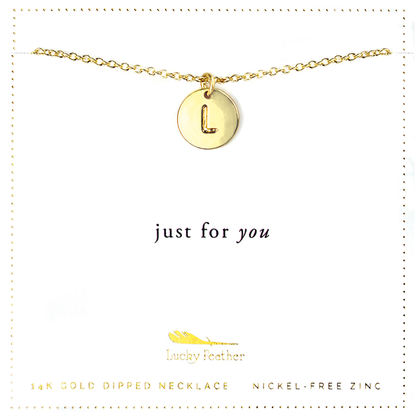 Solid Gold Initial Necklaces - Lulu + Belle Jewellery
